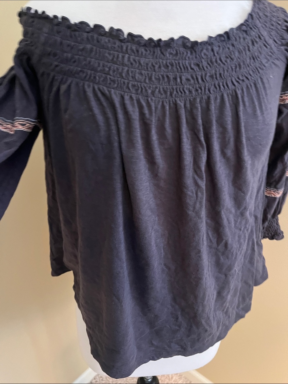Women’s Off-Shoulder Smocked Top